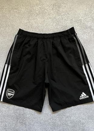 Спортивні шорти adidas arsenal black shorts2 фото