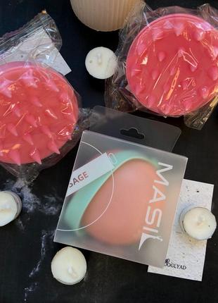 Масажні щітки для шкіри голови від nanibeauty та masil