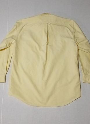 Рубашка желтого цвета vintage воротник 14 1/2 ; 33 1/2 cm yves saint laurent толстая ткань6 фото