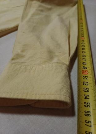 Сорочка жовтого кольору vintage комір 14 1/2  ; 33  1/2 cm  yves saint laurent   товста тканина8 фото