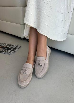 Лофери натуральні жіночі замшеві