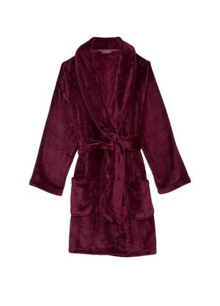 Халат плюшевый short cozy robe виктория секрет