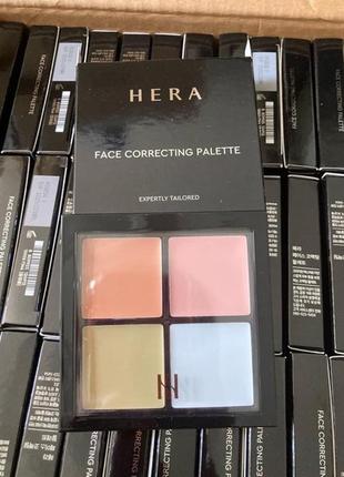Палетка кремовых корректоров для лица hera face correcting palette, 10 g3 фото