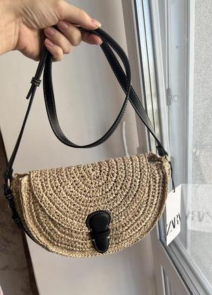 Сумка плетеная zara