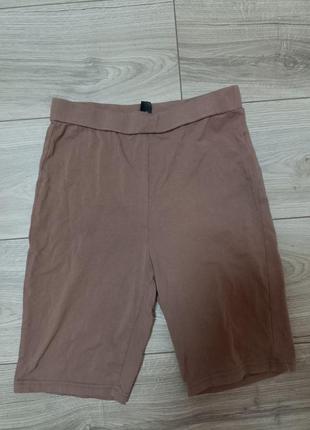 Базовые велосипедки шоколадного цвета от shein