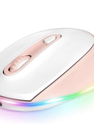 Бесшумная перезаряжаемая bluetooth мышь seenda