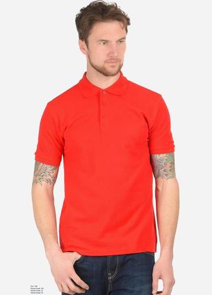 Чоловіча поло 100% бавовна футболка з комірцем fruit of the loom premium polo красный, s