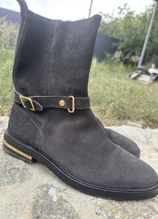 Оригінальні чоловічі замшеві черевики versace