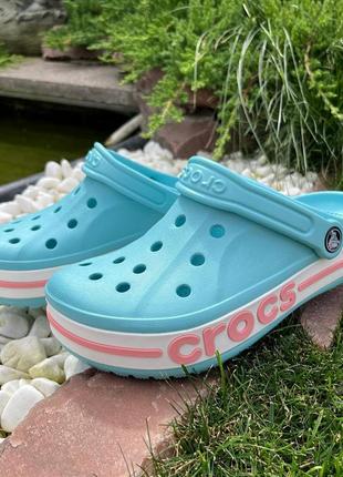 Crocs bayaband clog lce blue женские кроксы сабо crocs bayaband clog crocs crocs crocs