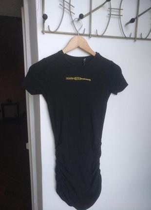 Круте плаття-котон у рубчик спорт-стиль x's-m