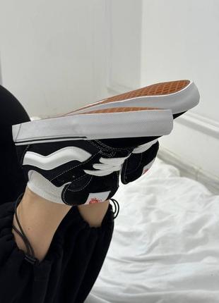 Vans knu skool black white8 фото