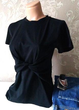 Футболка с узлом primark, xs-s