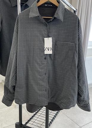 Утепленная двусторонняя мужская рубашка/куртка zara