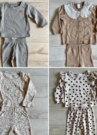 Костюм 6-9, 68, 74 для девочки levis, hm, zara shein