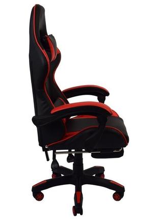 Крісло геймерське bonro b-810 червоне з підставкою для ніг