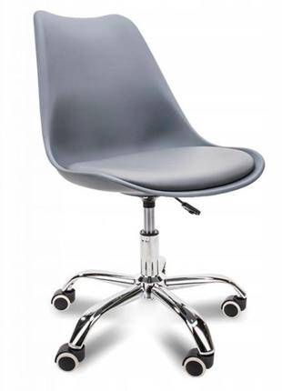 Крісло bonro b- 487 на колесах сіре