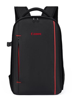 Рюкзак для фототехники canon c креплением под штатив противоударный +дождевик черный ( код: ibf077br1 )