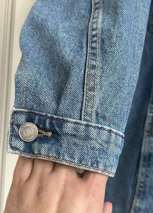 💙💙💙 брендовый удлиненный пиджак, джинсовая куртка с карманами. батал2 фото