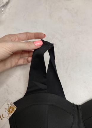 Топ из микрофибры черный размер м