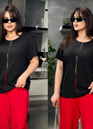 Легкая женская блуза с11011 легкий и нежный образ цвет черный  легкая женская блузка. идеальное допо5 фото