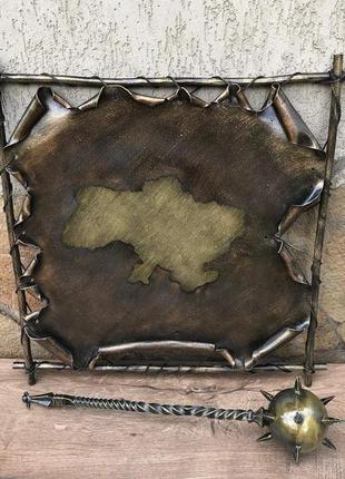 Карта страны в ретро стиле