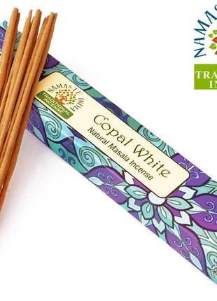 Namaste india white copal 15 грамм белый ладан bm