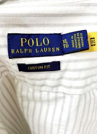 Оригинальная хлопковая рубашка от polo ralph lauren5 фото