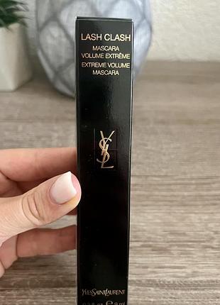 Yves saint laurent lash clash extreme volume тушь для объема ресниц, 01⭐️