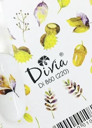 Наклейки на нігті divia "слайдер-дизайн" di860 №220