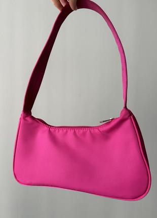 Рожева сумка з текстилю