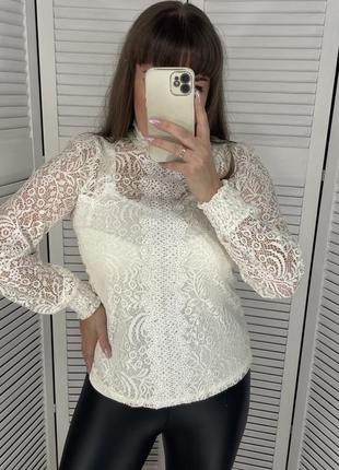 Ажурная блузка блуза кружево