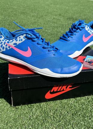 Женские летние кроссовки для тренинга nike studio trainer 2 print blue