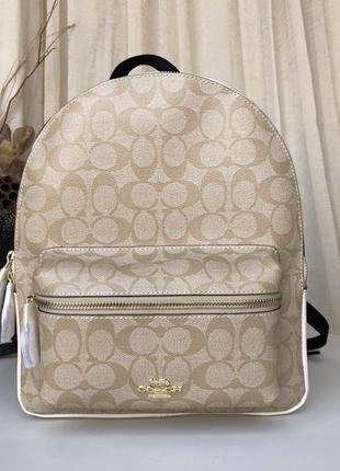 Рюкзак в стиле coach beige