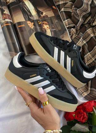 Adidas samba platform black