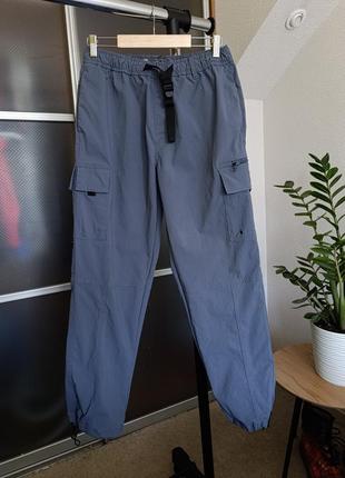 Карго штани на утяжках denim co h&m tech cargo