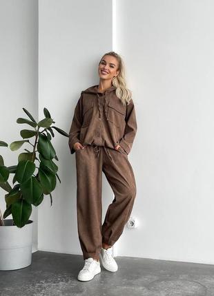 Вельветовий трендовий костюм
