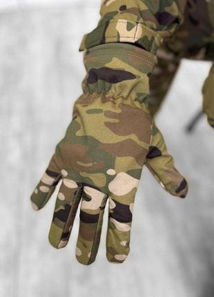 Чоловічі софтшел рукавиці, мультикам, захисні, тактичні зимові