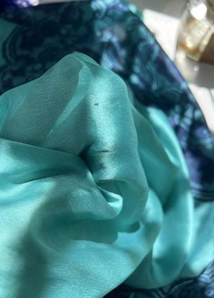 Винтажный шарф valentino из натульного шелка