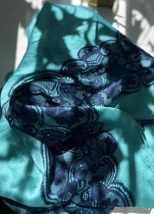 Винтажный шарф valentino из натульного шелка