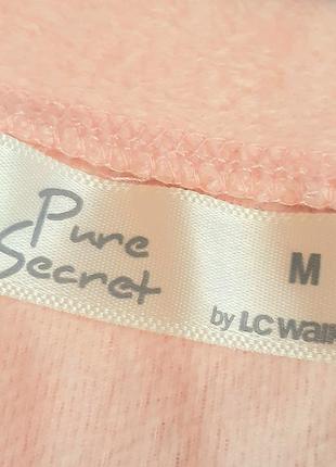 Пижама pure secret by lc waikiki персиково-серая флисовая белый мишка размер м3 фото