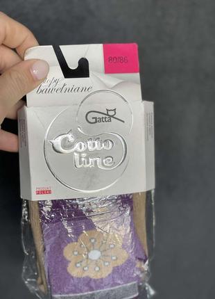 Детские хлопковые колготки wola (польша) 80/86см в ассортименте