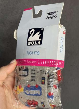 Детские хлопковые колготки wola (польша) 80/86см в ассортименте
