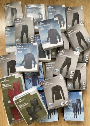 Мужское зональное термобелье crivit pro термореглан термоштаны термобелье термо костюм...