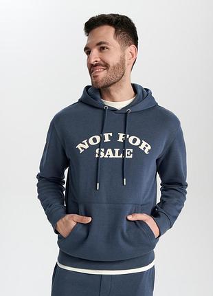 Худи мужское sinsay на флисе s синее