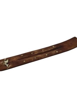 Підставка під пахощі "дельфін" рожеве дерево (26х3,8 см)