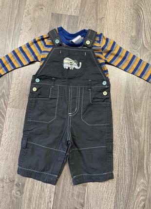 Комплект комбинезон + реглан 3-6 мес