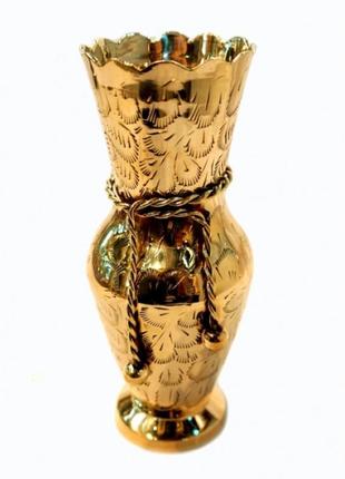 Ваза из латуни , ваза для интерьера ( ваза индийская) прекрасный элемент декора