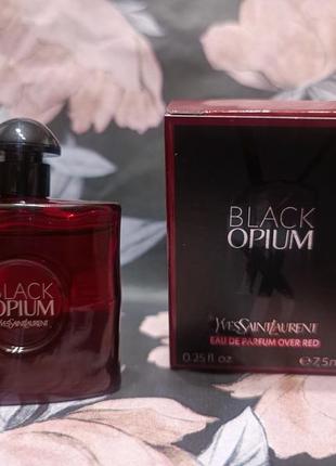 Yves saint laurent black opium over red eau de парфюмированная вода миниатюра parfum