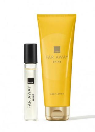 Набір far away shine ( парфумований крем для тіла 125 мл + тревел-версія аромату 10 мл)