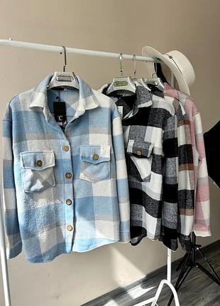 Теплая женская рубашка